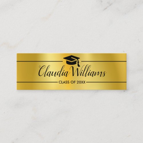 Graduation Name Card _ Elegant Classic Insert Card