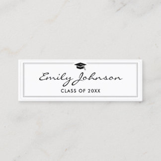 Graduation Name Card - Elegant Classic Insert Card