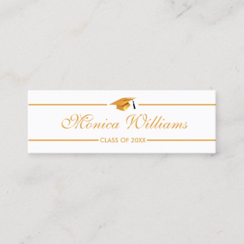 Graduation Name Card _ Elegant Classic Insert Card