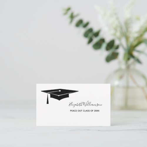Graduation Name Card Elegant  Insert Card