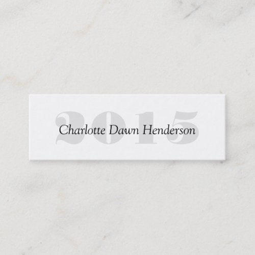Graduation name card enclosure class year business card template