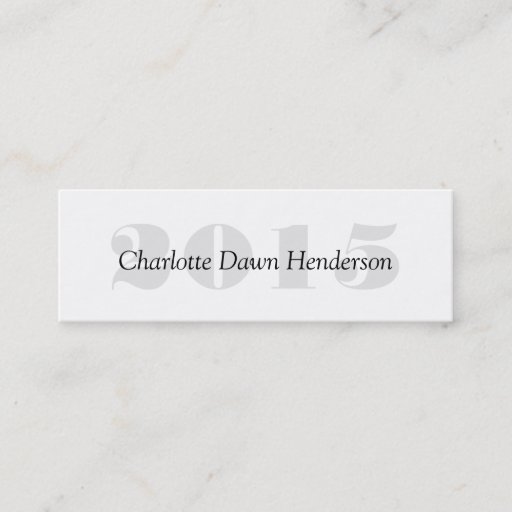 Customizable Graduation name card enclosure class year business card template