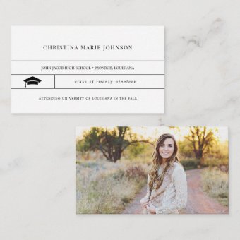 Graduation Name Card Insert | Zazzle