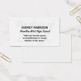graduate name cards