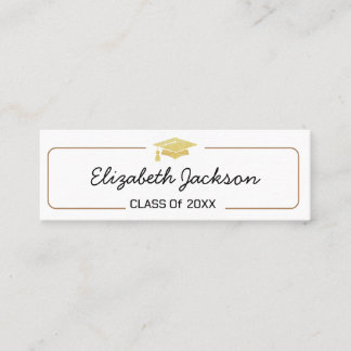 Graduation Name Card | Simple Script Insert Card