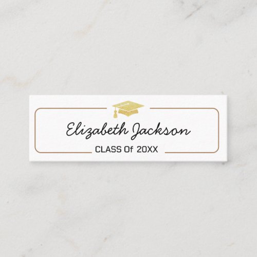 Graduation Name Card  Simple Script Insert Card