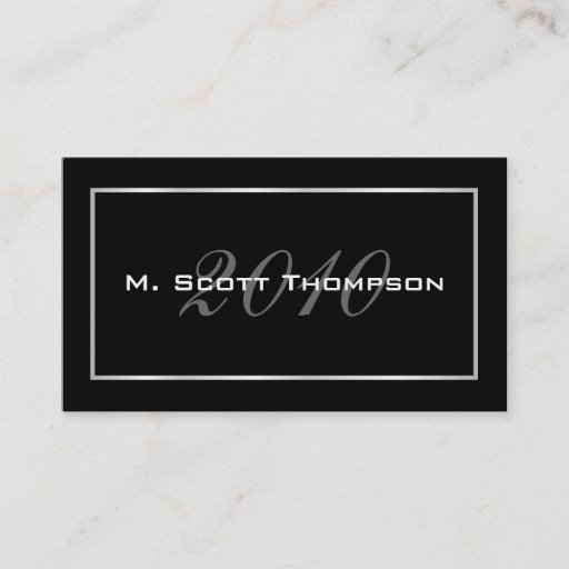 Customizable Graduation Name Cards - 2010 Business Card Template