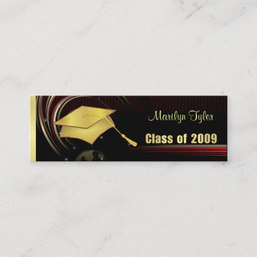 Graduation Name Cards - Class of 2009 - Gold Business Card