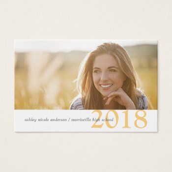Graduation Name Cards Modern Class Of Year by HolidayInk at Zazzle