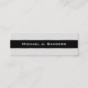 Graduation Name Cards - Silversand and Black