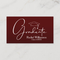 Graduation Name Class Details Dark Maroon