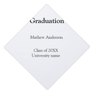Graduation name class of 20XX university name simp Cap Topper