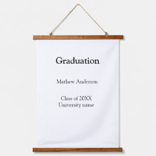 Graduation name class of 20XX university name simp Hanging Tapestry