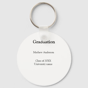 Graduation name class of 20XX university name simp Keychain