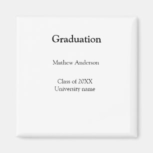 Graduation name class of 20XX university name simp Magnet