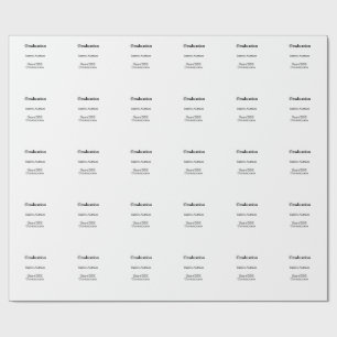 Graduation name class of 20XX university name simp Wrapping Paper