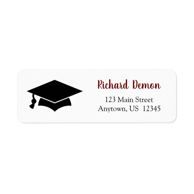 Graduation name label (Front)