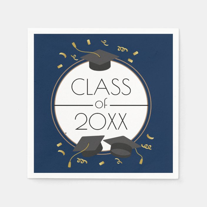 graduation napkin class of 2020, 2019, 2021, 2023