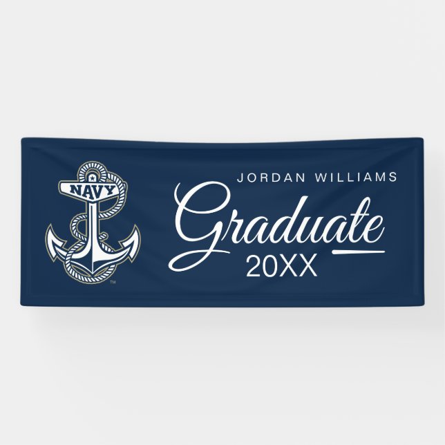 Graduation | Naval Academy Anchor Banner (Horizontal)