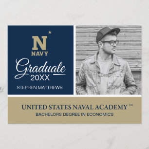 Graduation Naval Academy Anchor Invitation
