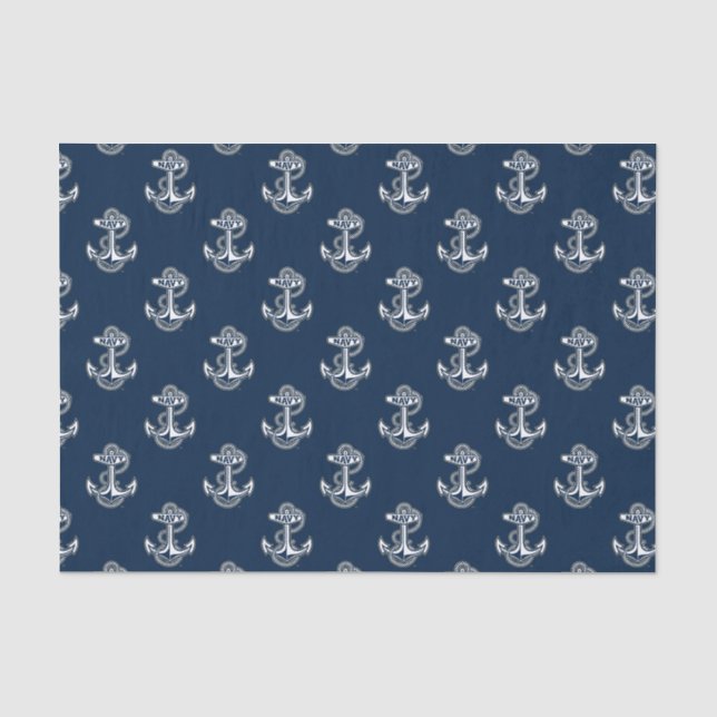 Graduation | Naval Academy Anchor Tissue Paper (Front)