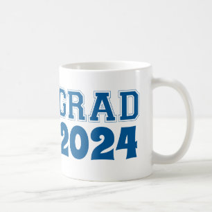 Graduation navy blue class year custom photo coffee mug