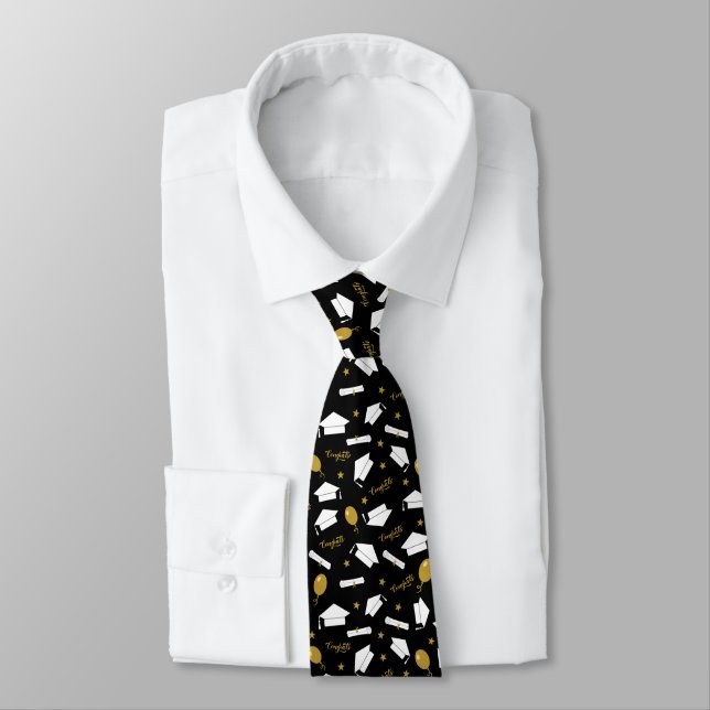 Graduation  neck tie (Tied)