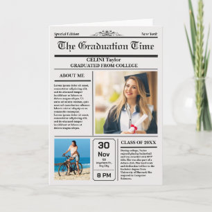 Graduation News Keepsake Invitation - Printable