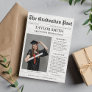 Graduation Newspaper College Unique Invitation