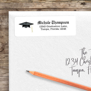 Graduation Newspaper Return Address Label