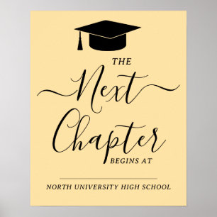 Graduation Next Chapter Begins At Cap Party Poster