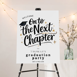 Graduation Next Chapter Welcome Sign Foam Board
