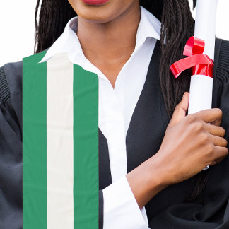 Graduation Nigerian Flag Scarf Stole Sash