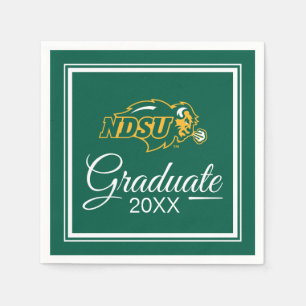 Graduation   North Dakota State Bison Head Napkins