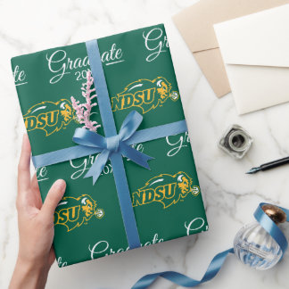 Graduation | North Dakota State Bison Head Wrapping Paper