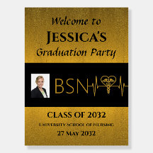 Graduation NURSE BSN RN Photo Welcome Sign