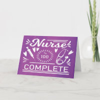Graduation Nursing School Modern Purple Funny