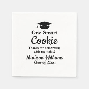 Graduation One Smart Cookie To go Grad Treat Favor Napkins