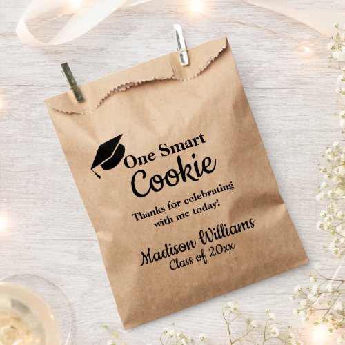 Graduation One Smart Cookie To go Treat Favor Bag