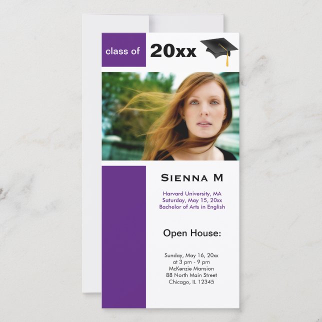 Graduation Open House (Dark Orchid) (Front)