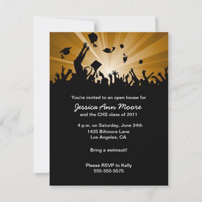 Graduation open house invitation (Front)