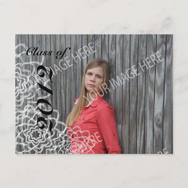 Graduation Open House Invitation Postcard (Front)