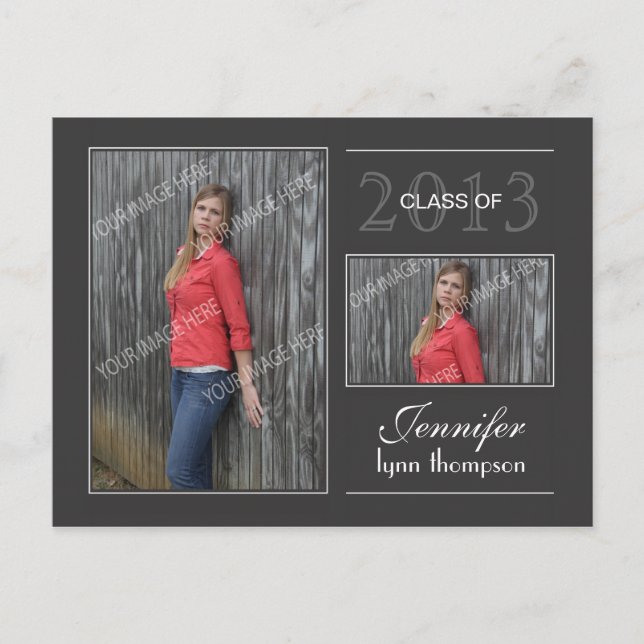 Graduation Open House Postcard (Front)