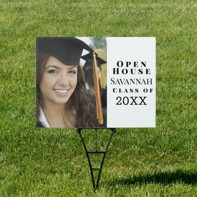 Graduation Open House With Grads Photo Sign (Insitu)