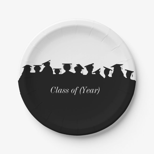 Graduation or Reunion Customize Paper Plates (Front)