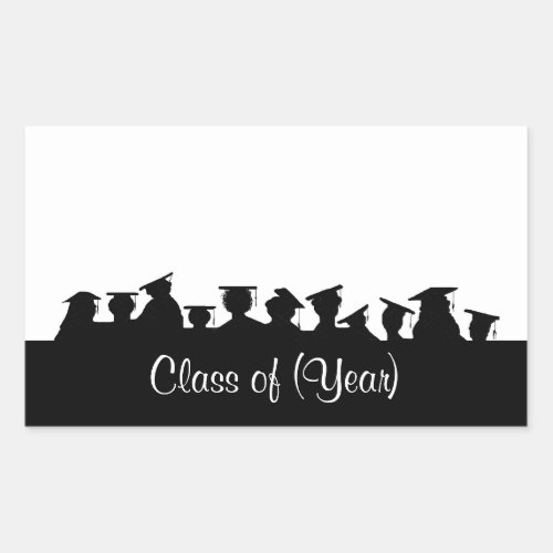 Graduation or Reunion Name Tags with Silhouettes