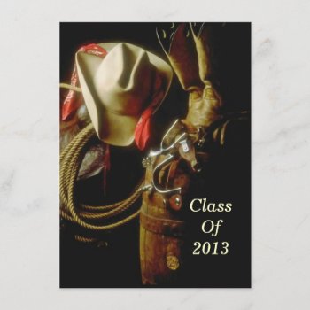 Graduation Party 2013 Hosting Western Theme Party Invitation by layooper at Zazzle