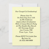 Graduation Party 2013 Hosting Western Theme Party Invitation (Back)