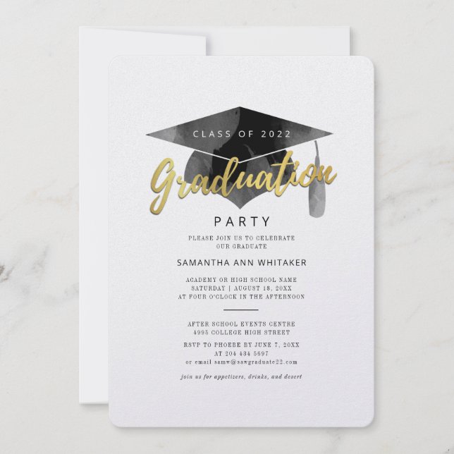 Graduation Party 2026 Minimalist Grad Invitation (Front)