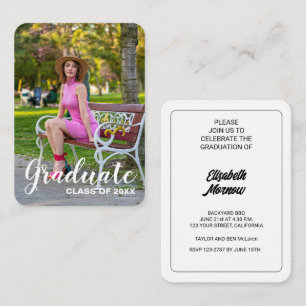 Graduation Party 2026 Photo Invite - Business Card